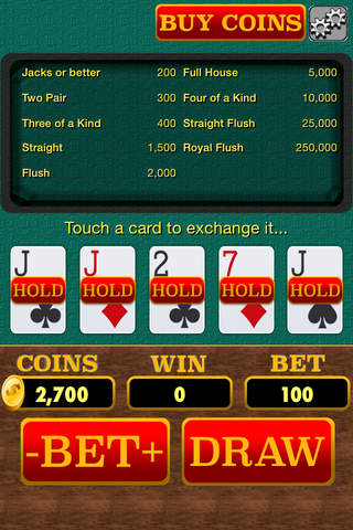 Jacks or Better - Video Poker screenshot 2