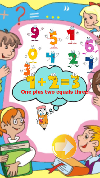 Math fact games English number practice education for kids