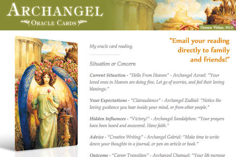 Archangel Oracle Cards - Doreen Virtue, Ph.D. screenshot 3