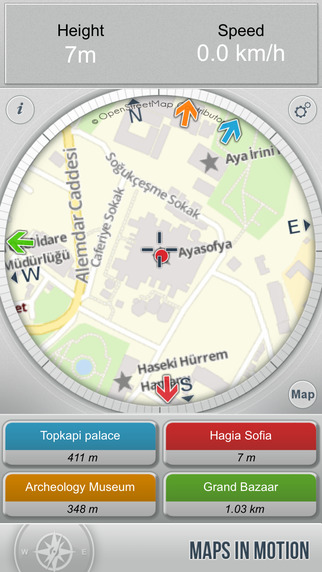 Istanbul Offline : Map in Motion