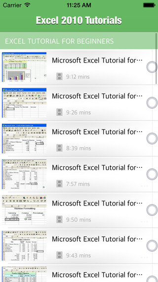 Video Tutorials Master for Microsoft Office Excel 2010