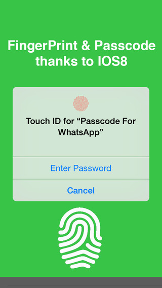 WhatsCode Touch ID - Import your messages and add Passcode FingerPrint Security