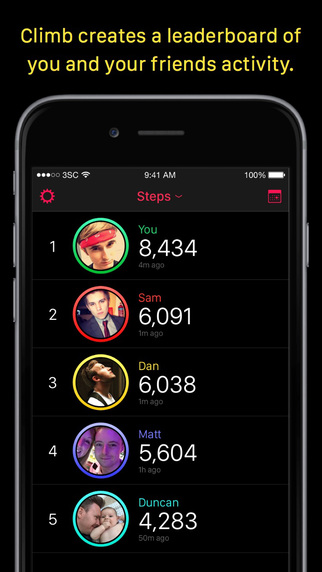 Climb - Health Leaderboard for Apple Watch Apple Health Devices