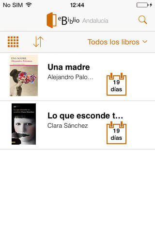 eBiblio Andalucía screenshot 2