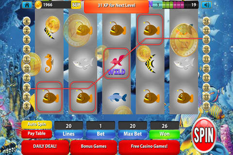 Fish Seeker Slots - Big Ocean Casino of the Sea screenshot 4