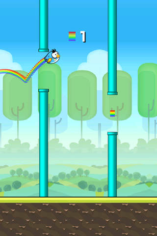 Rainbow Wings -  Flappy Game For Kids screenshot 3