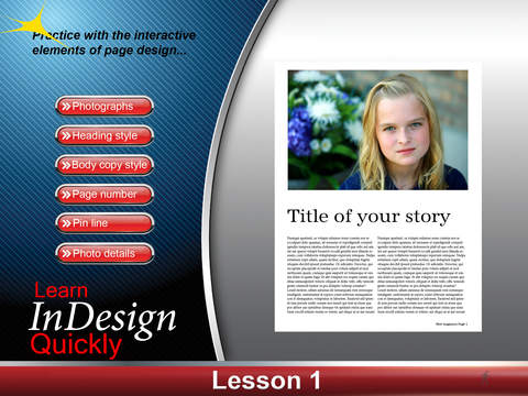 Quick and easy lessons for inDesign