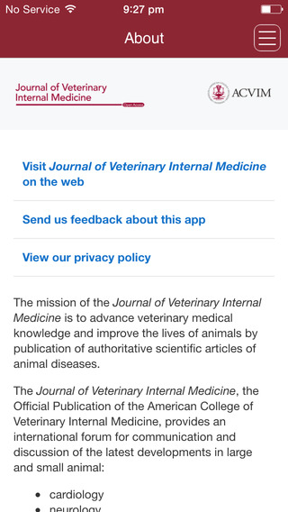 Journal of Veterinary Internal Medicine