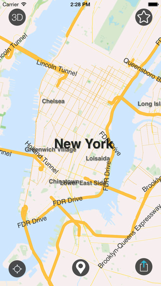 New York - Offline Map city guide w metro