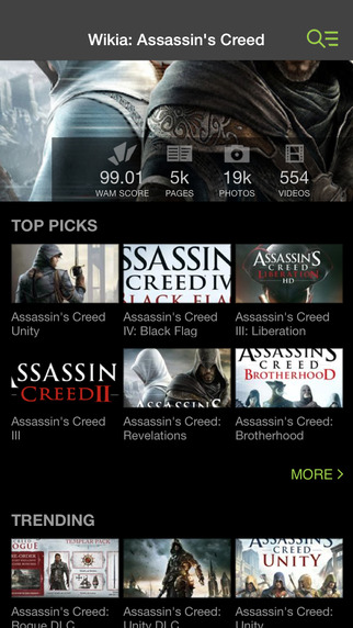 【免費書籍App】Wikia: Assassins Creed Fan App-APP點子