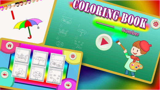 ABC Coloring Book 17 - Making the numbers colorful