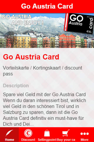 Go Austria Card screenshot 2