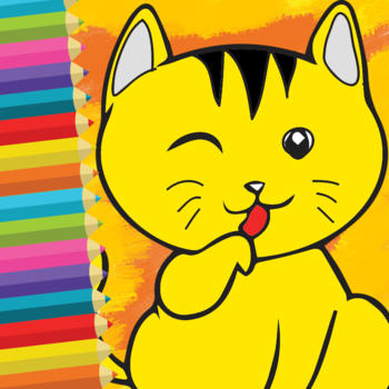 Kids Paint And Coloring Page Game For Cat Edition 教育 App LOGO-APP開箱王