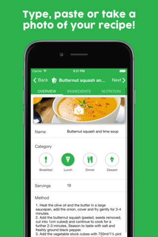 Valued Recipes - Calculate calories and nutrition for your recipes. Calorie counter and recipe manager screenshot 2