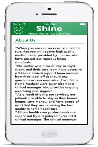 Shine Health Care screenshot 2