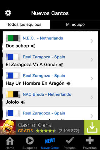 Barcelona Edition: Football Chants & Songs + ringtones screenshot 4
