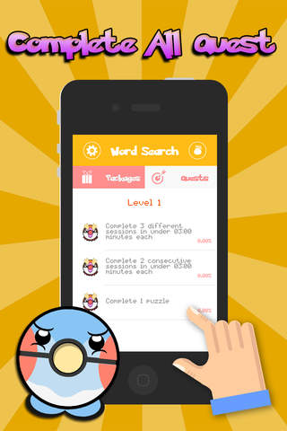 Word Search Monsters ball – “Classic Wordsearch Pokemon Puzzle Games” screenshot 4