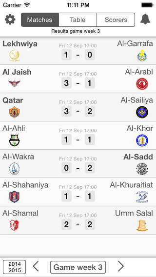 【免費運動App】Livescore Qatar Football League - STARS LEAGUE - دوري نجوم قط-APP點子