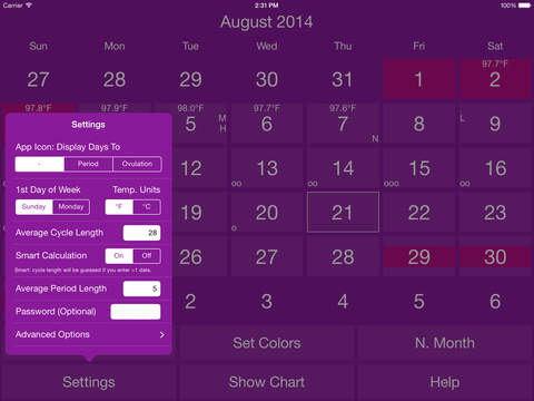 【免費健康App】Menstruation and Ovulation Calendar - Menstrual Period Tracker-APP點子