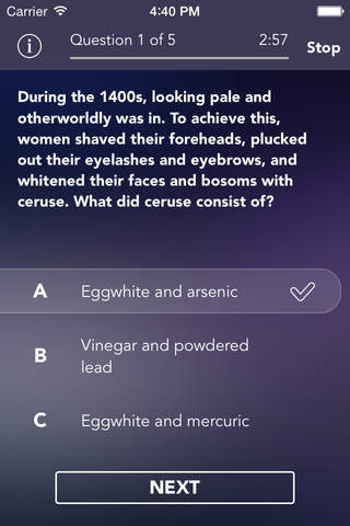 Makeup and Cosmetics IQ Quiz and Trivia: Facts, Beauty Tricks and DIY Tips screenshot 3