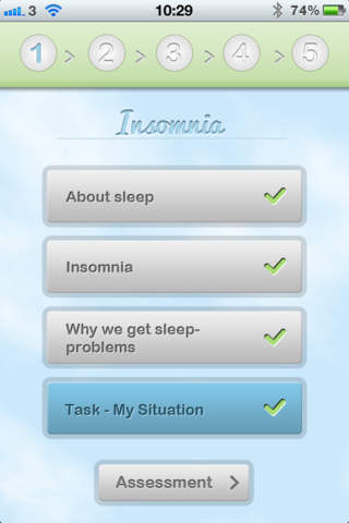 iSelfhelp - Insomnia screenshot 2