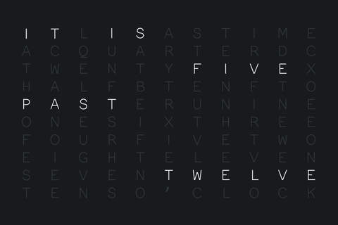 Word Clock by AppPear screenshot 3