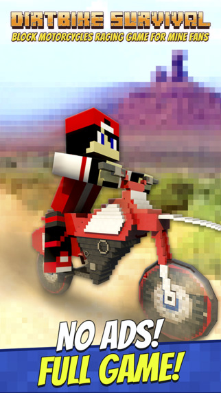 Dirtbike Survival - Block Motorcycles Racing Game For Mine Fans