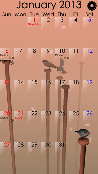 【免費工具App】BunCal - The Calendar for little bird lovers-APP點子