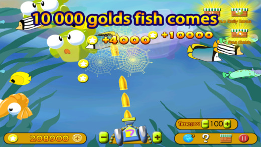 Candy Crazy Fish - hero uses super weapon capture amazing fishes