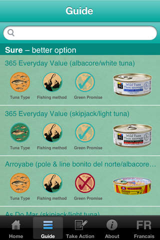 Sustainable Canned Tuna Guide screenshot 2