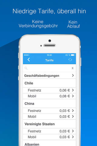Nubefone: Low-cost international and local calls screenshot 3