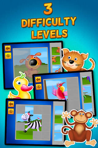 Kids & Play Animals Puzzles for Toddlers and Preschoolers - Free screenshot 2