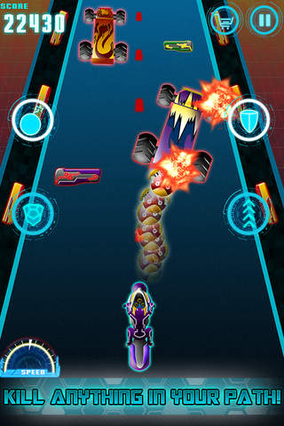 An Official Neon Rush HD FREE - 3D Super Hero Run Game screenshot 4