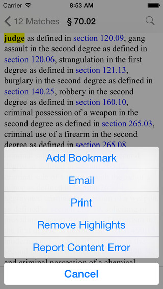 【免費書籍App】NY Penal Code (New York Law/Statutes)-APP點子