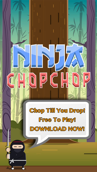 Ninja Chop Wood: Test your speed reflex game
