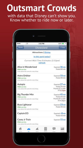 【免費旅遊App】Disneyland Lines from TouringPlans.com-APP點子
