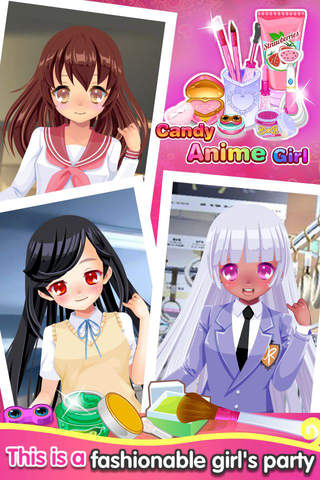 Candy Anime Girl - Cute Dress Up screenshot 4