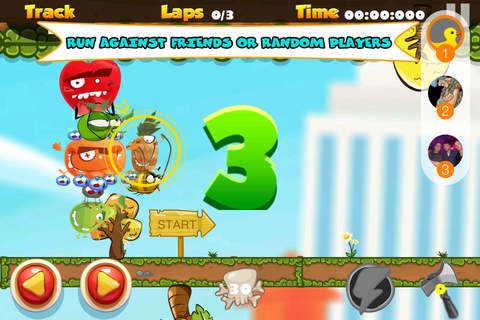Fruits Ride Bugs Multiplayer fight Race Game screenshot 2