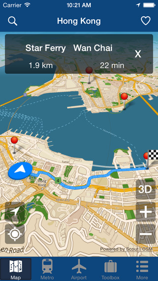 【免費旅遊App】Hong Kong Offline Map - City Metro Airport-APP點子