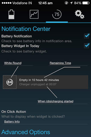 Battery stats widget screenshot 2