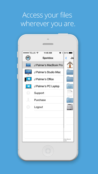 Spotdox - Access any file on your Mac or PC from anywhere