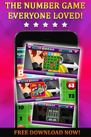Bingo Lady Rush PLUS - Play the most Famous Card Game in the Casino for FREE ! screenshot 3