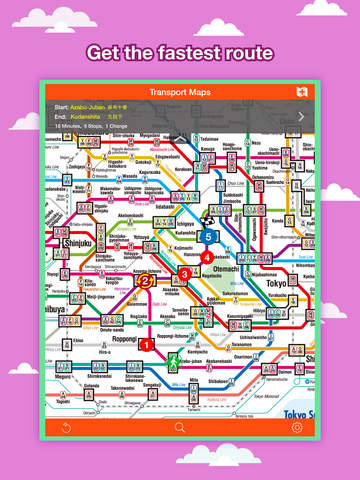 Tokyo Transport Map - Subway Map and Route Planner