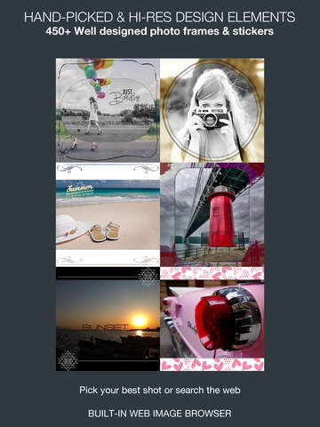 【免費攝影App】Insta White – More than 450 well designed photo frames & stickers Easy to add word, caption to photos-APP點子