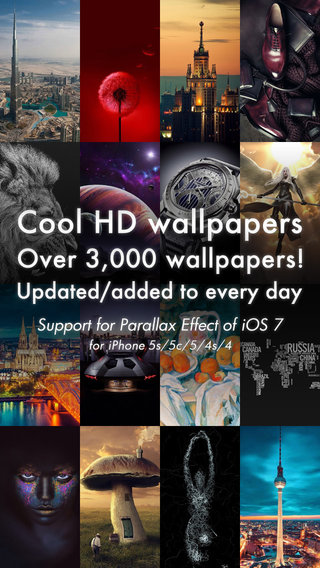 Cool Wallpapers HD 3 000+ sheets for iPhone 5s 5c 5 Pro