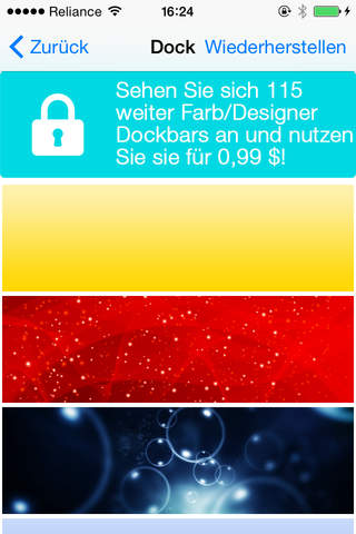 Hundreds of Free Color Dock Bars for iOS 8 screenshot 2