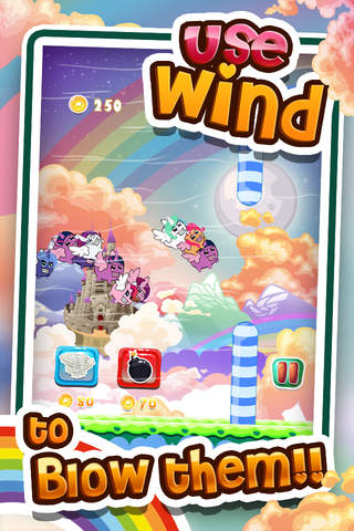 Flappy & Dash Rainbow Smash : “PONY FAT Flying Bomb Edition” screenshot 3