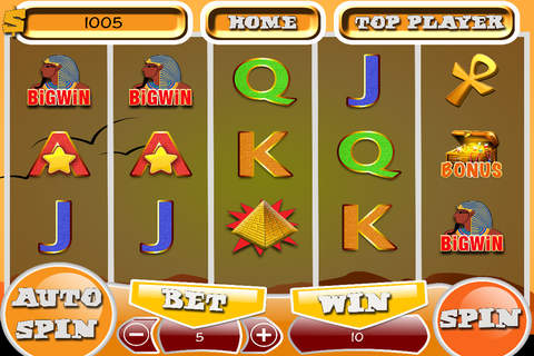`` Golden Pharaoh’ Treasure Classic Slots `` FREE - Best Casino Slots Machine screenshot 2