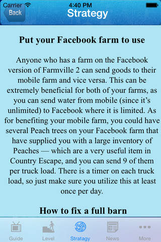 Guide for FarmVille 2: Country Escape - Full Video Guide,Tips And More!! screenshot 4