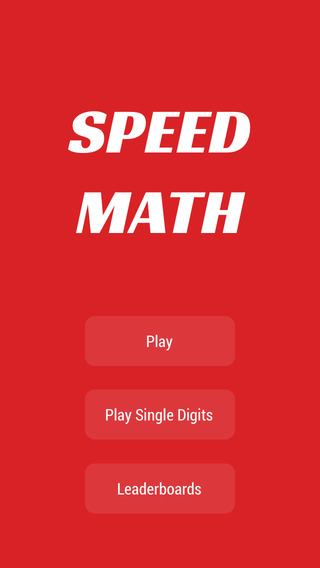 Speed Math - Time challenge